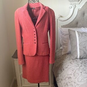 Tahari Coral Blazer and Skirt Set